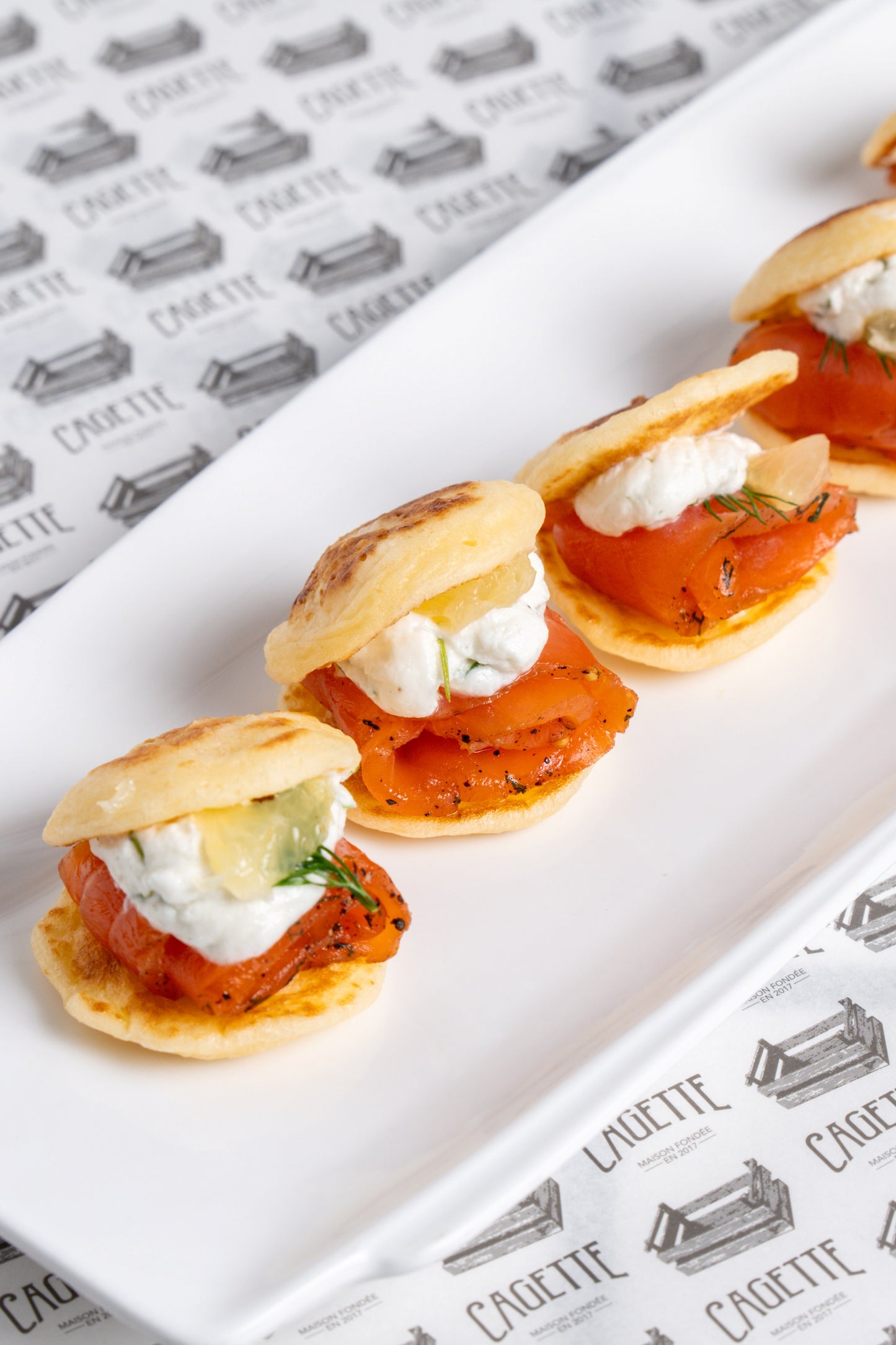 Salmon Blinis
