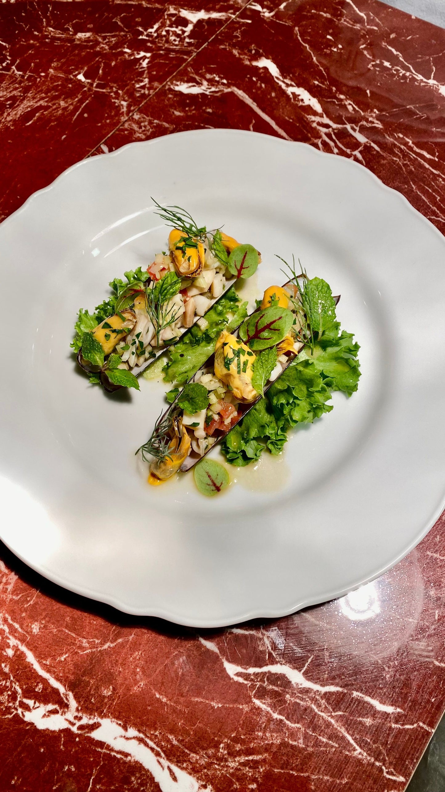 Razor clams & Mussels Tartare