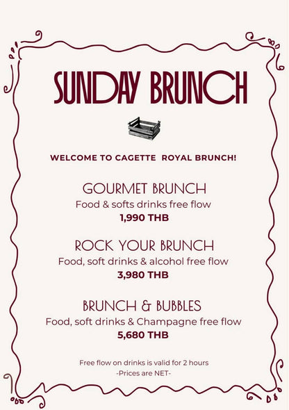 Cagette Sunday Brunch - Gift Card